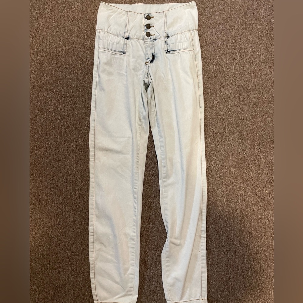 Light Acid Wash Jeggings